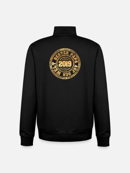 Père 2019 - Sweat zippé unisexe en coton bio Stanley/Stella - noir
