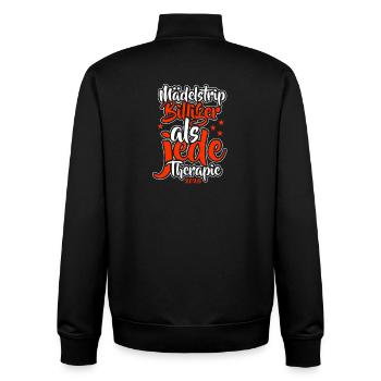 Mädelstrip 2026 Girls Trip Mädelstour Mädlstrip - Unisex Organic Zip Sweatshirt von Stanley/Stella - Schwarz - Hinten - AI Model Male 185 light (185cm)