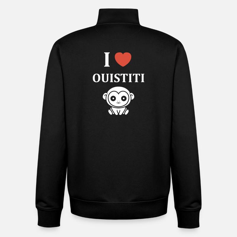 Marmoset - Unisex Organic Zip Sweatshirt von Stanley/Stella - Schwarz