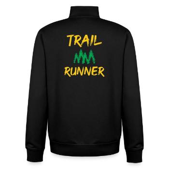 Trailrunner - Unisex Organic Zip Sweatshirt von Stanley/Stella - Schwarz - Hinten - AI Model Male 185 light (185cm)