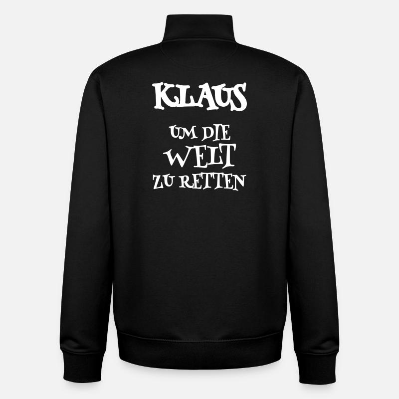 Retter Klaus - Unisex Organic Zip Sweatshirt von Stanley/Stella - Schwarz