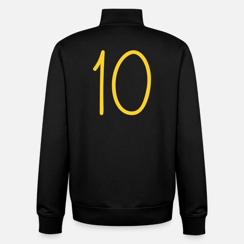 10 - Sweat zippé unisexe en coton bio Stanley/Stella - noir