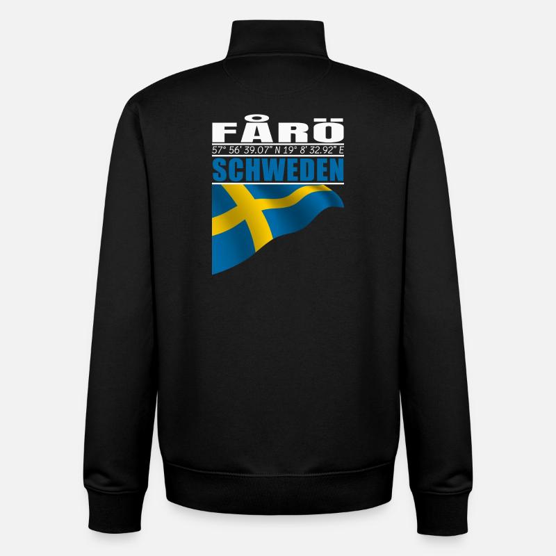 FÅRÖ - Unisex Organic Zip Sweatshirt von Stanley/Stella - Schwarz