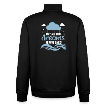 Tauchen Taucher Schnorcheln Sporttaucher - Unisex Organic Zip Sweatshirt von Stanley/Stella - Schwarz - Hinten - AI Model Male 185 light (185cm)
