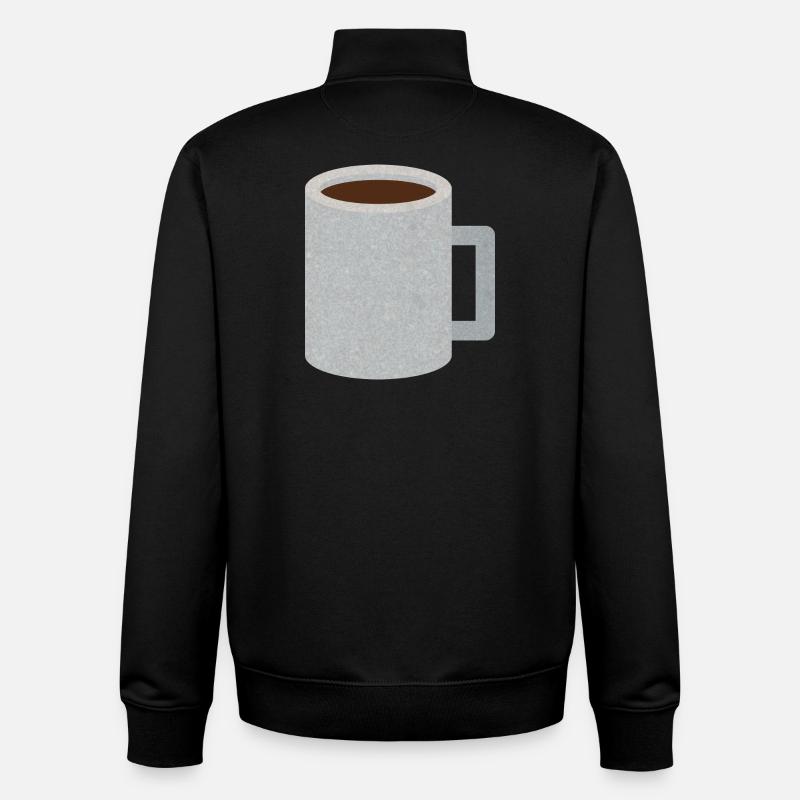 Tasse à café Stone Speckle - Sweat zippé unisexe en coton bio Stanley/Stella - noir