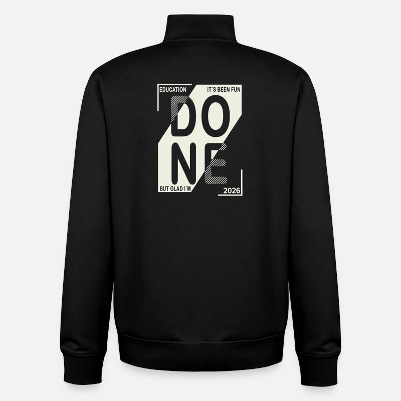 Done 2026 – Training completed design - Unisex Organic Zip Sweatshirt by Stanley/Stella - black