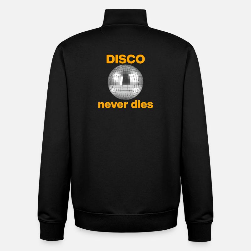 Disco never dies: Glitzer-Power! Discokugel - Unisex Organic Zip Sweatshirt von Stanley/Stella - Schwarz