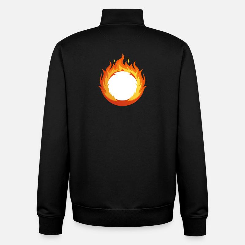 Ring des Feuers - Unisex Organic Zip Sweatshirt von Stanley/Stella - Schwarz