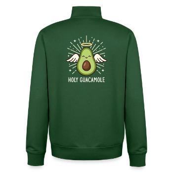 Heiliger Guacamole süßer Avocado-Engel - Unisex Organic Zip Sweatshirt von Stanley/Stella - Flaschengrün - Hinten - AI Model Male 185 dark (185cm)