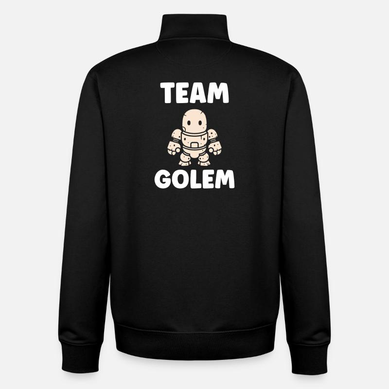 Team golem - Sweat zippé unisexe en coton bio Stanley/Stella - noir