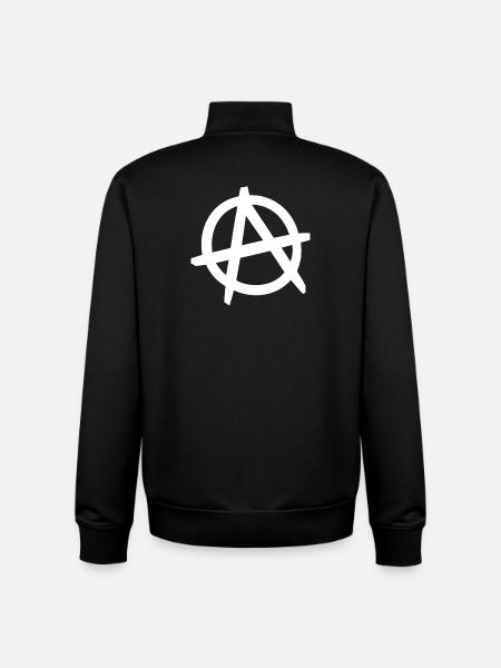 The Couching Dad "Anarchy" - Unisex Organic Zip Sweatshirt by Stanley/Stella - black