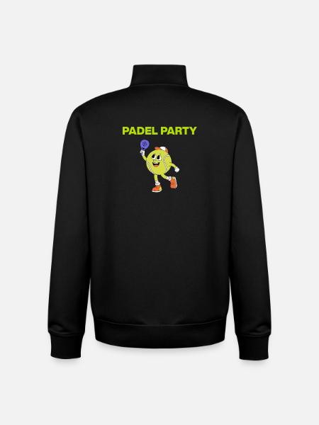 Padel party, ball dances! Smash it - Unisex Organic Zip Sweatshirt by Stanley/Stella - black