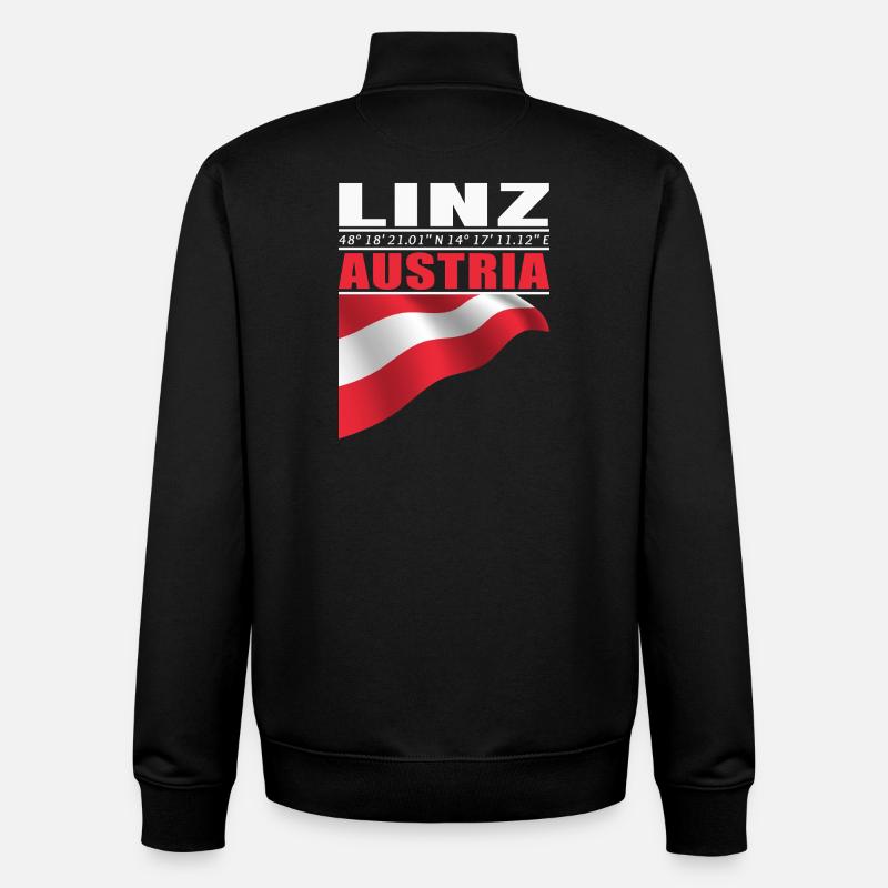 Linz - Unisex Organic Zip Sweatshirt by Stanley/Stella - black