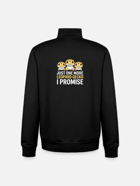 Leopardgekko-Trio Versprechen - Unisex Organic Zip Sweatshirt von Stanley/Stella - Schwarz