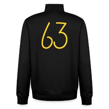 63 - Sweat zippé unisexe en coton bio Stanley/Stella - noir - Dos - AI Model Male 185 light (185cm)