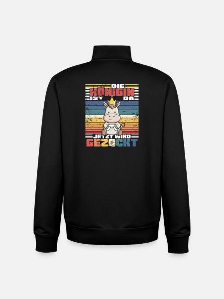 Gaming Girl Gaming - Unisex Organic Zip Sweatshirt by Stanley/Stella - black