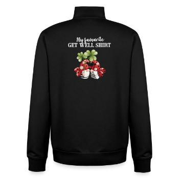 Guérissez-vous Guérissez Bonne santé Coccinelle - Sweat zippé unisexe en coton bio Stanley/Stella - noir - Dos - AI Model Male 185 light (185cm)