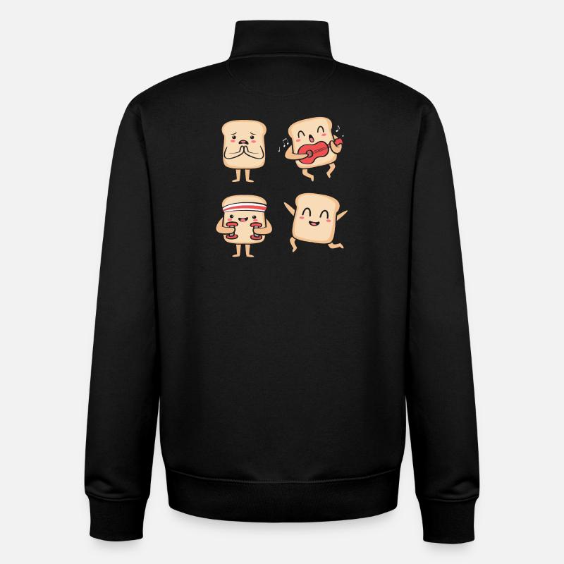 Bäcker Bäckerin Backen - Unisex Organic Zip Sweatshirt von Stanley/Stella - Schwarz