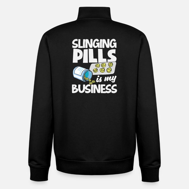 Apotheker Pharmazeutisch-technischer - Unisex Organic Zip Sweatshirt von Stanley/Stella - Schwarz