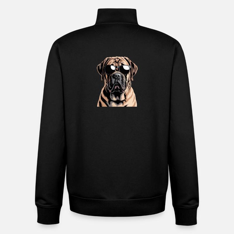 Mâtin - Sweat zippé unisexe en coton bio Stanley/Stella - noir