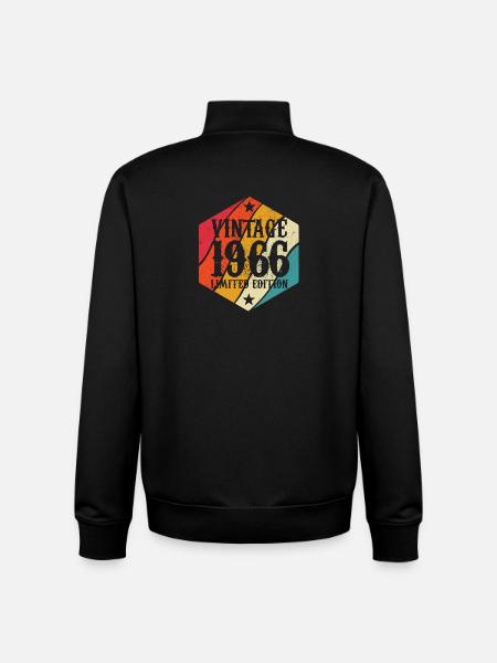 Limited Edition 1966 Birthday Gift - Unisex Organic Zip Sweatshirt by Stanley/Stella - black