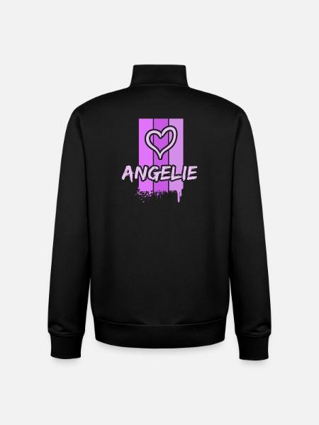 Angelie Angelie - Unisex Organic Zip Sweatshirt by Stanley/Stella - black
