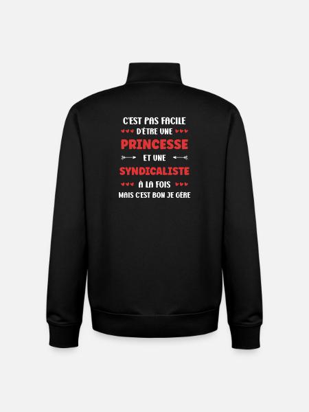 trade unionist - Unisex Organic Zip Sweatshirt by Stanley/Stella - black