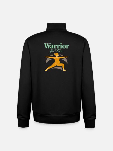 Vorgeburtliches Yoga Werdende Mutter - Unisex Organic Zip Sweatshirt von Stanley/Stella - Schwarz