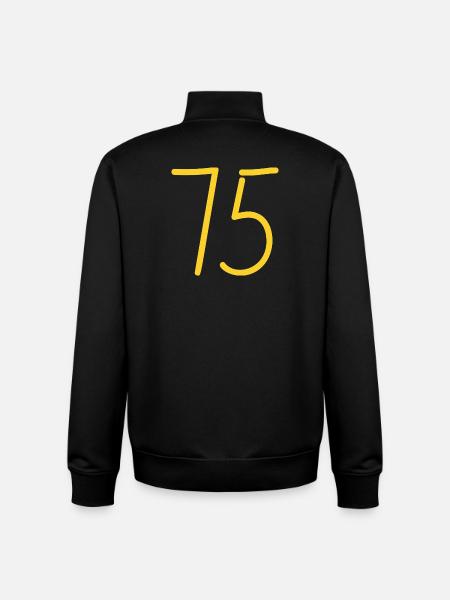 75 - Unisex Organic Zip Sweatshirt von Stanley/Stella - Schwarz