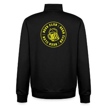 Bier Club Verein Saufen - Unisex Organic Zip Sweatshirt von Stanley/Stella - Schwarz - Hinten - AI Model Male 185 light (185cm)