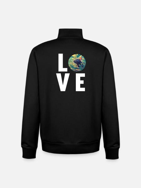 Rat Rat - Unisex Organic Zip Sweatshirt by Stanley/Stella - black