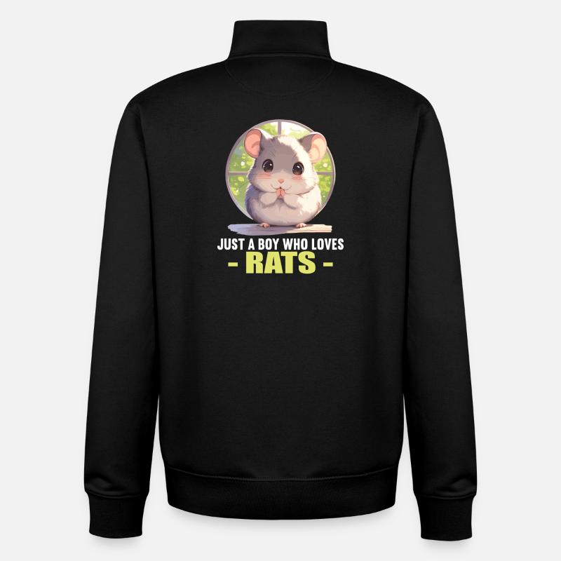 Ratten Ratte - Unisex Organic Zip Sweatshirt von Stanley/Stella - Schwarz