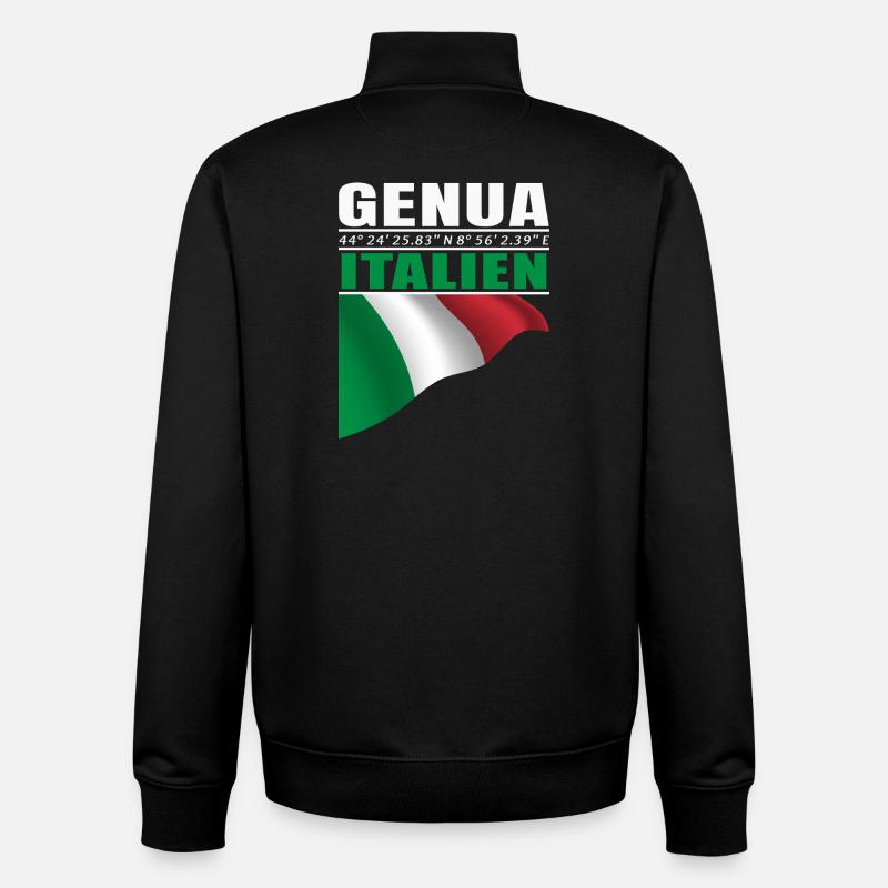 Genua - Unisex Organic Zip Sweatshirt von Stanley/Stella - Schwarz