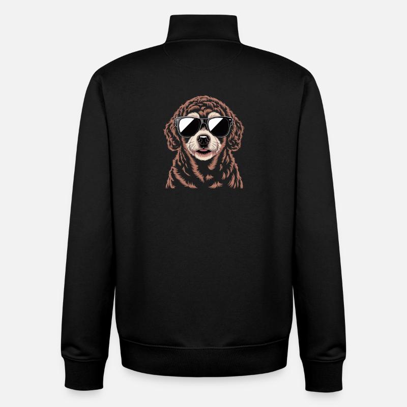 Bergame - Sweat zippé unisexe en coton bio Stanley/Stella - noir