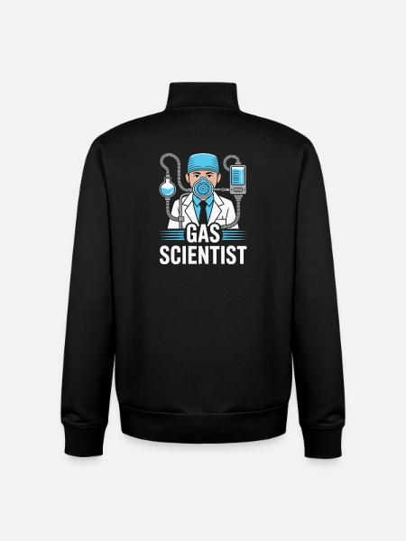 Anesthesiologist Gas Scientist Anesthesia - Unisex Organic Zip Sweatshirt by Stanley/Stella - black