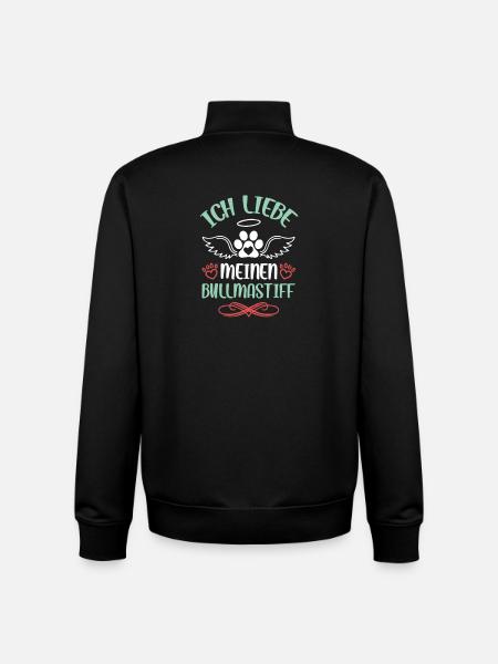 J’adore mon Bullmastiff - Sweat zippé unisexe en coton bio Stanley/Stella - noir