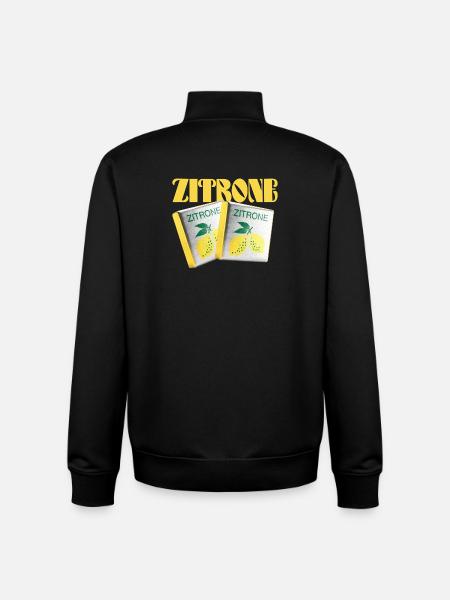 Halloren Frukas Lemon - Unisex Organic Zip Sweatshirt by Stanley/Stella - black