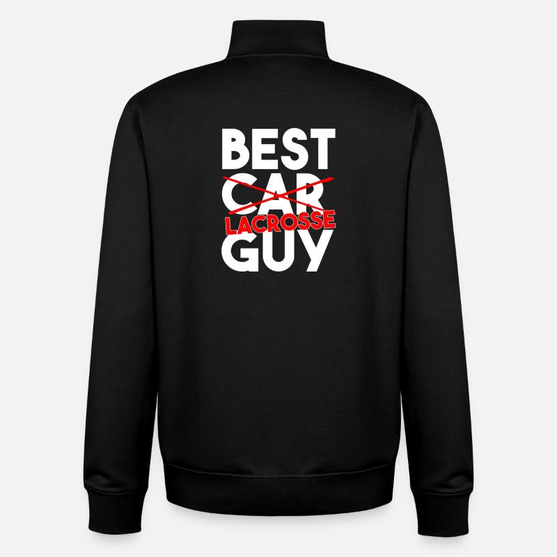 Bester Lacrosse-Sportspieler-Trainer - Unisex Organic Zip Sweatshirt von Stanley/Stella - Schwarz