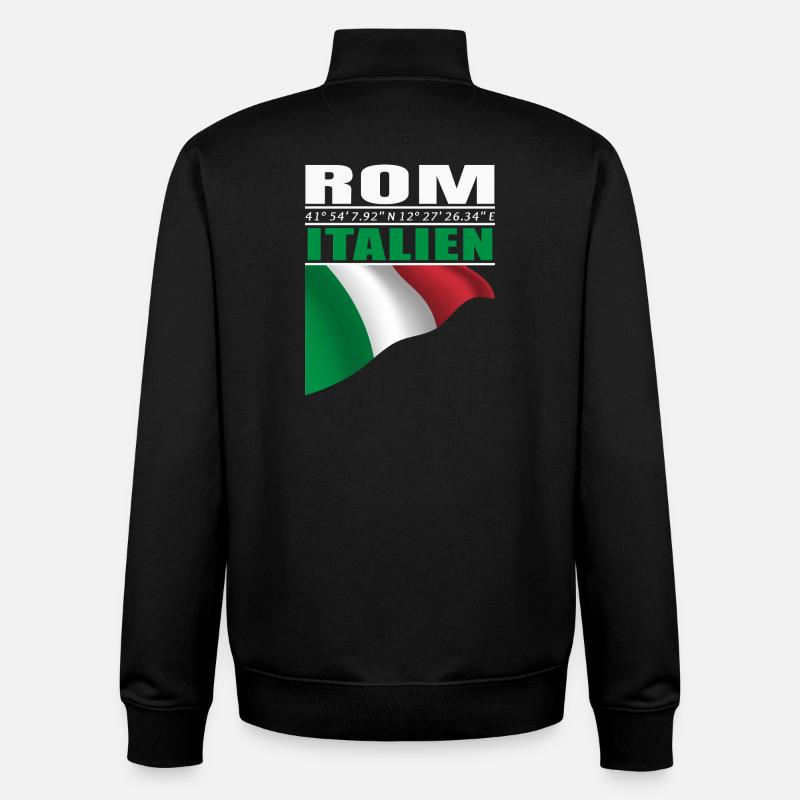 Rom - Unisex Organic Zip Sweatshirt von Stanley/Stella - Schwarz