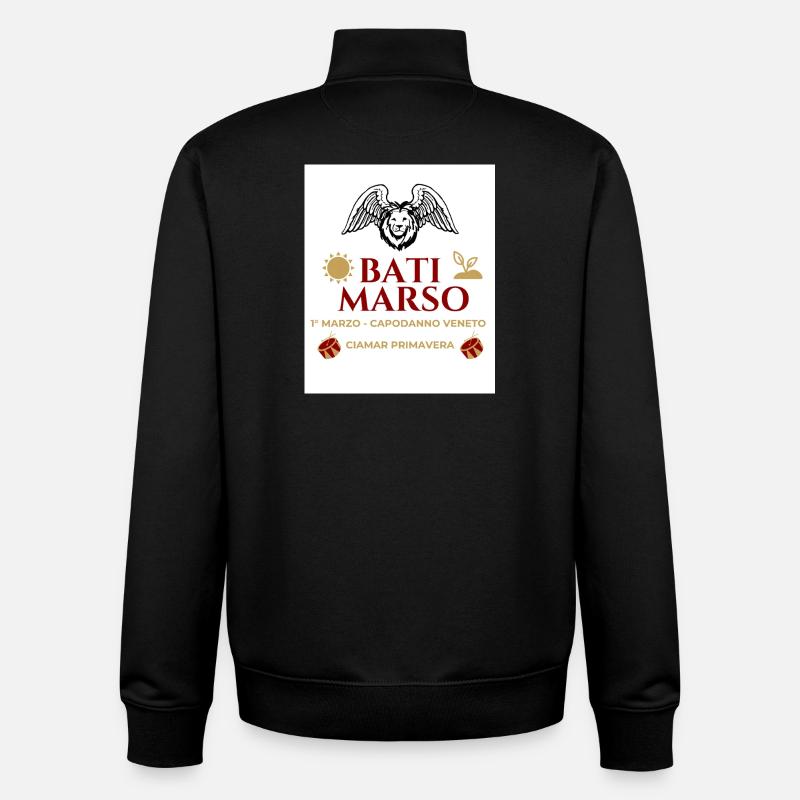 Bati Marso – Silvester-Veneto - Unisex Organic Zip Sweatshirt von Stanley/Stella - Schwarz