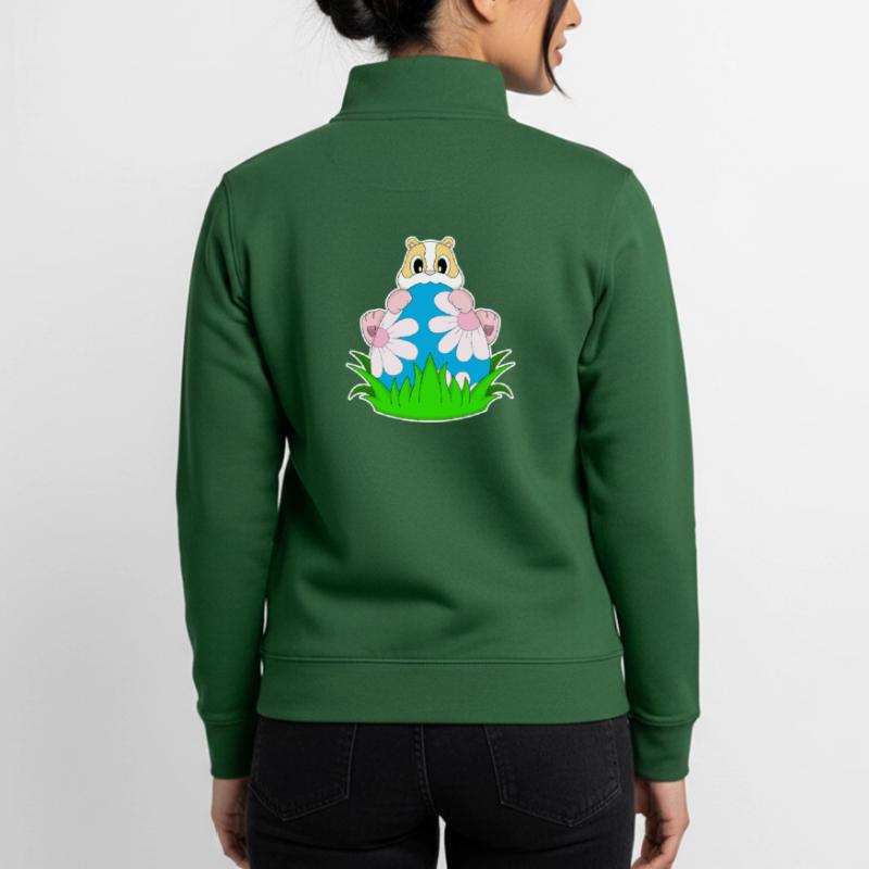 Hamster Easter Easter Egg Unisex Organic Zip Sweatshirt by Stanley/Stella