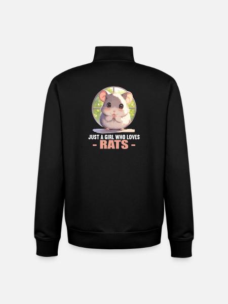 Rat Rat - Unisex Organic Zip Sweatshirt by Stanley/Stella - black