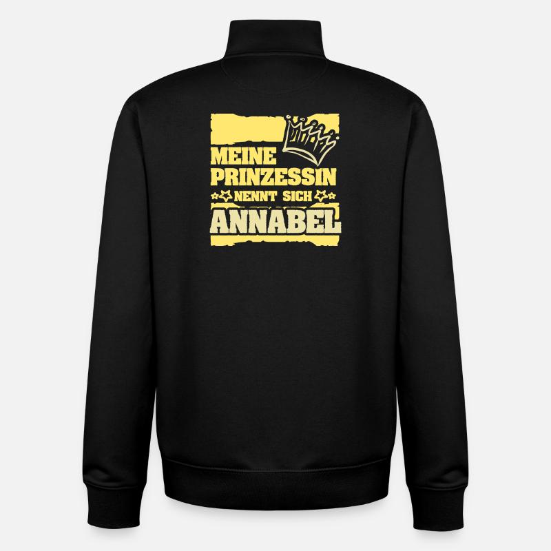 Gift for Annabel - Unisex Organic Zip Sweatshirt by Stanley/Stella - black