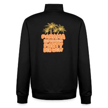 Panama - Unisex Organic Zip Sweatshirt by Stanley/Stella - black - Back - AI Model Male 185 light (185cm)