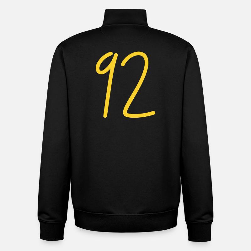 92 - Sweat zippé unisexe en coton bio Stanley/Stella - noir