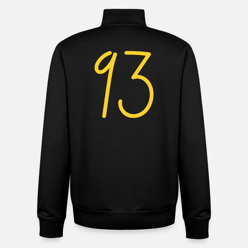 93 - Sweat zippé unisexe en coton bio Stanley/Stella - noir