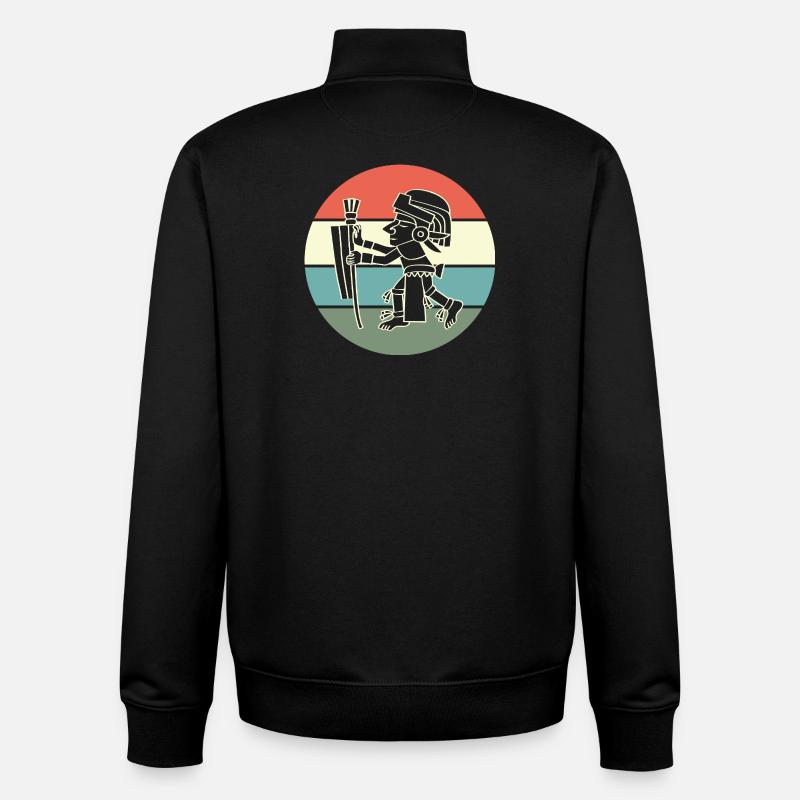 aztec Maya kalender Inka - Unisex Organic Zip Sweatshirt von Stanley/Stella - Schwarz