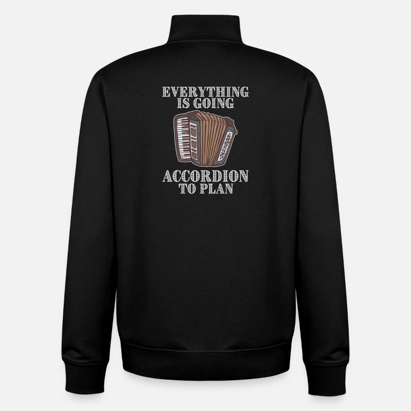 Alles läuft nach Plan - Unisex Organic Zip Sweatshirt von Stanley/Stella - Schwarz