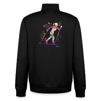 Ski de fond Ski de fond - Sweat zippé unisexe en coton bio Stanley/Stella - noir - Dos - AI Model Male 185 light (185cm)