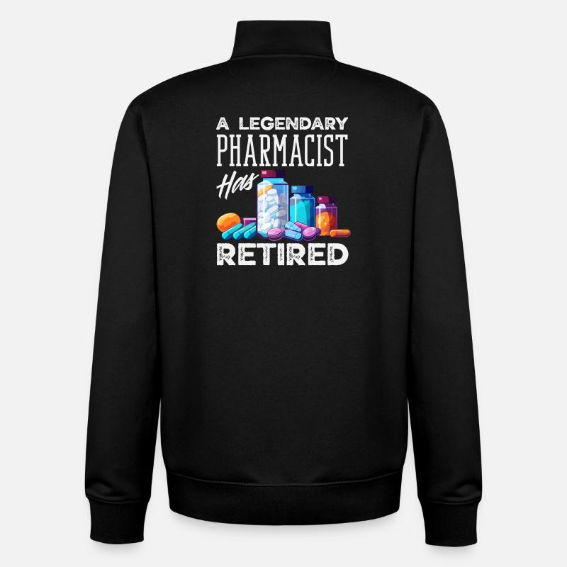 Pharmacist Pharmaceutical Technical - Unisex Organic Zip Sweatshirt by Stanley/Stella - black